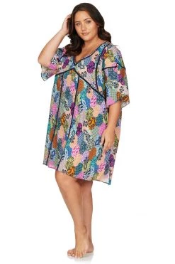 Covers New Arrivals Salmagundi Multi Brahms Short Sleeve Dress