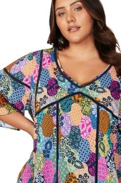 Covers New Arrivals Salmagundi Multi Brahms Short Sleeve Dress