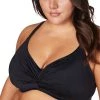 Bikini Tops Recycled Hues Black Monet Soft Cup Underwire Bikini Top