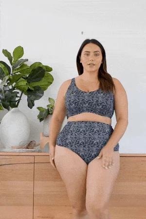 Zig Zag Black Raphael E/F Underwire Bikini Top