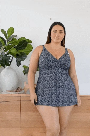 Zig Zag Black Delacroix Swimdress